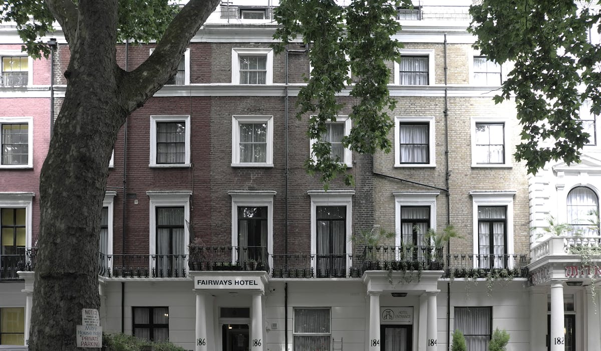 Front elevation of Fairways Hotel, Paddington