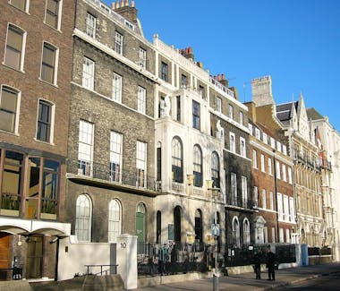 The facade of the John Soane Museum