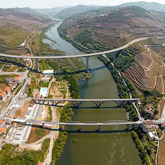 Cidade da Régua na região do Douro