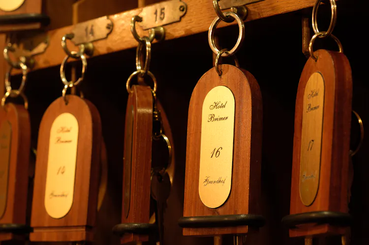 oldies but goldies, our rooms still have real keys Hotel-Restaurant Brimer Mullerthal