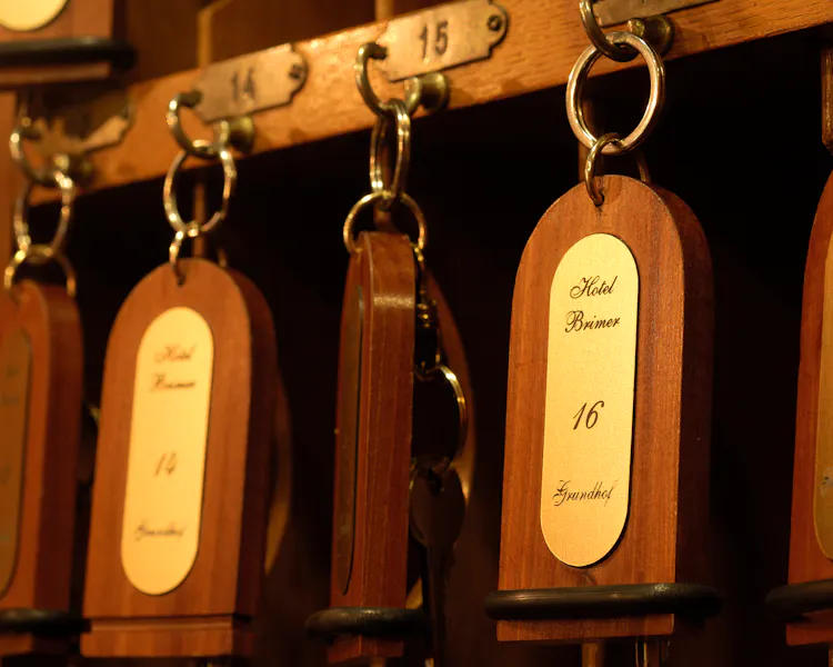 oldies but goldies, our rooms still have real keys Hotel-Restaurant Brimer Mullerthal