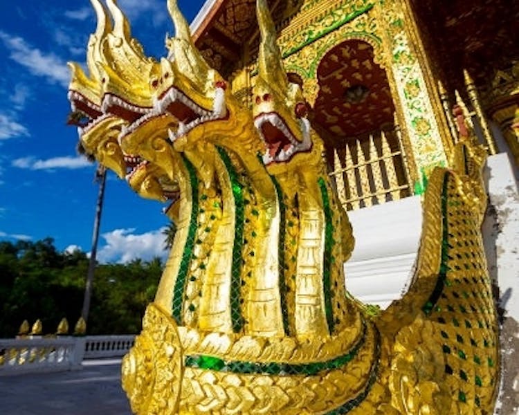 Luang Prabang temple Nagas