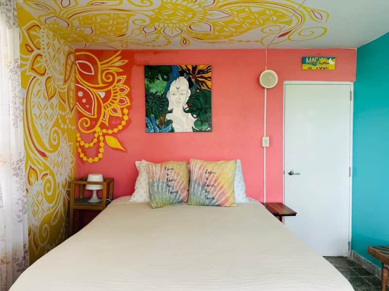 Love Bedroom with Air Conditioner and high speed ceiling fan