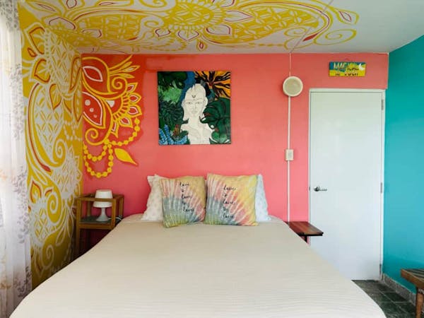 Love Bedroom with Air Conditioner and high speed ceiling fan