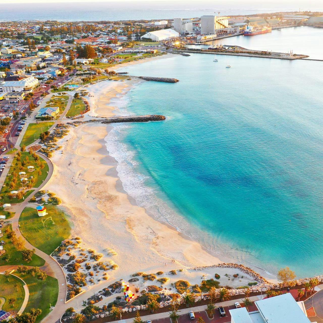 Birdseye view of Geraldton surrounds and foreshore