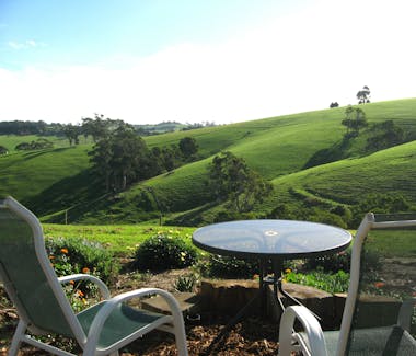 Garden view at Loves Lane Cottages