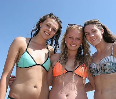 Babes at Inverloch beach