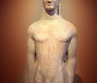 Ancient Thira finding in Archeological museum