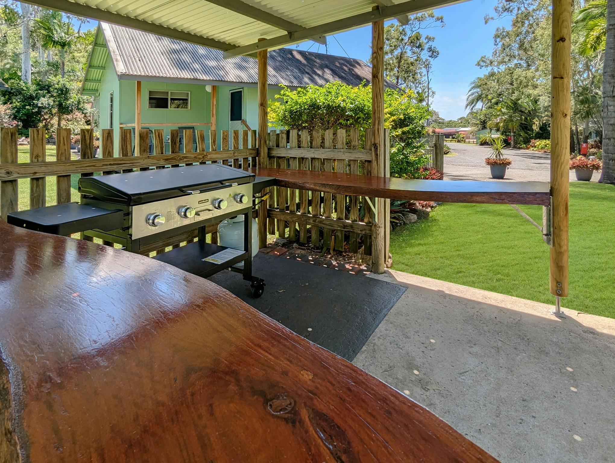 Cabins BBQ area