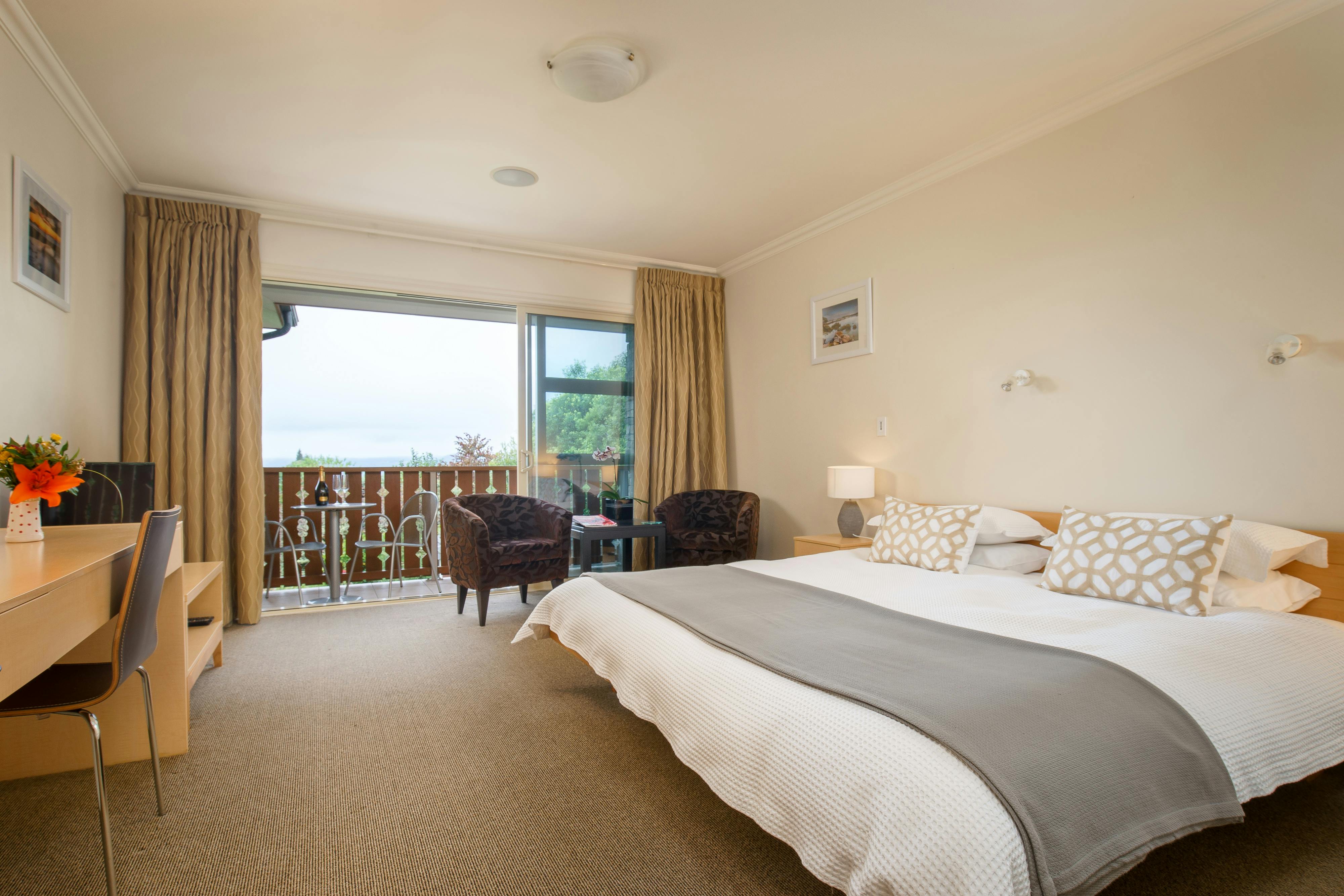 each suit has a private balcony