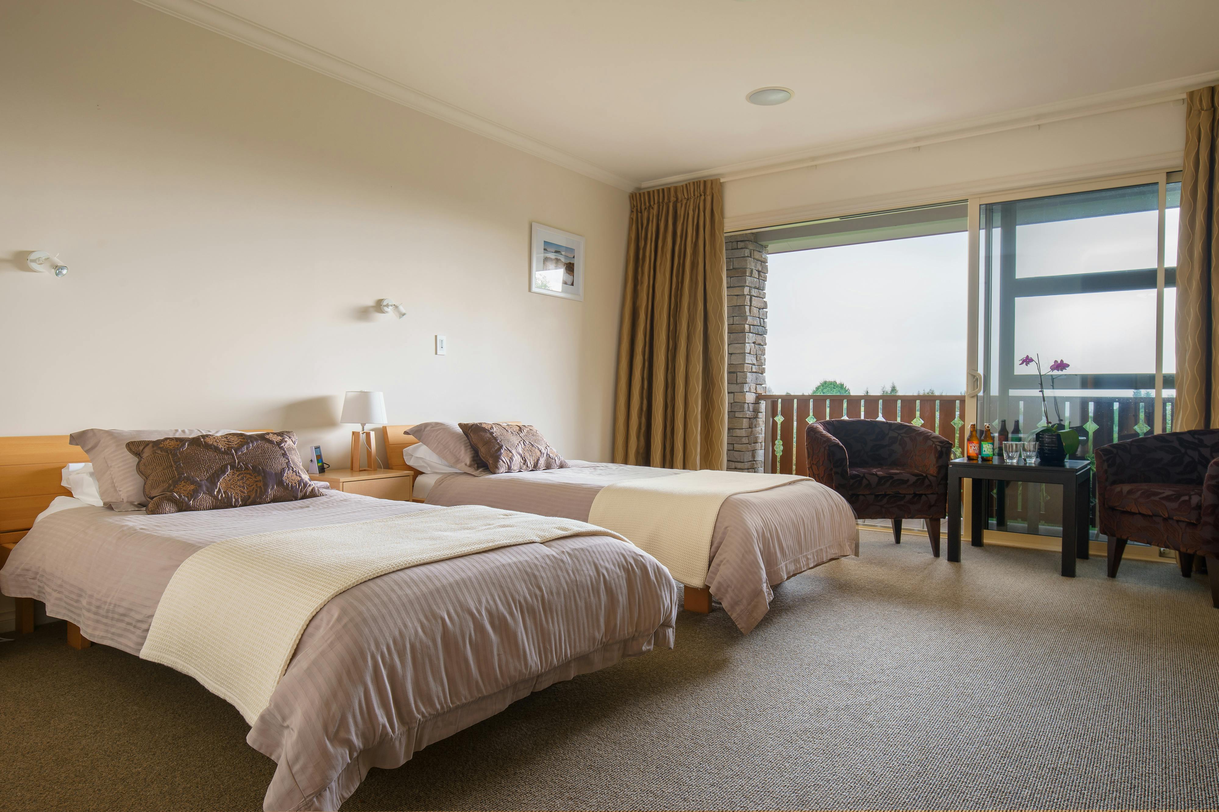 twin room may be made up as a double