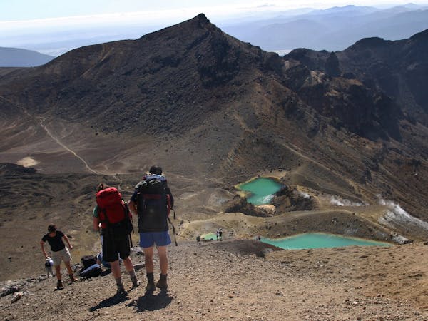 walk the tongariro crossing from the lodge