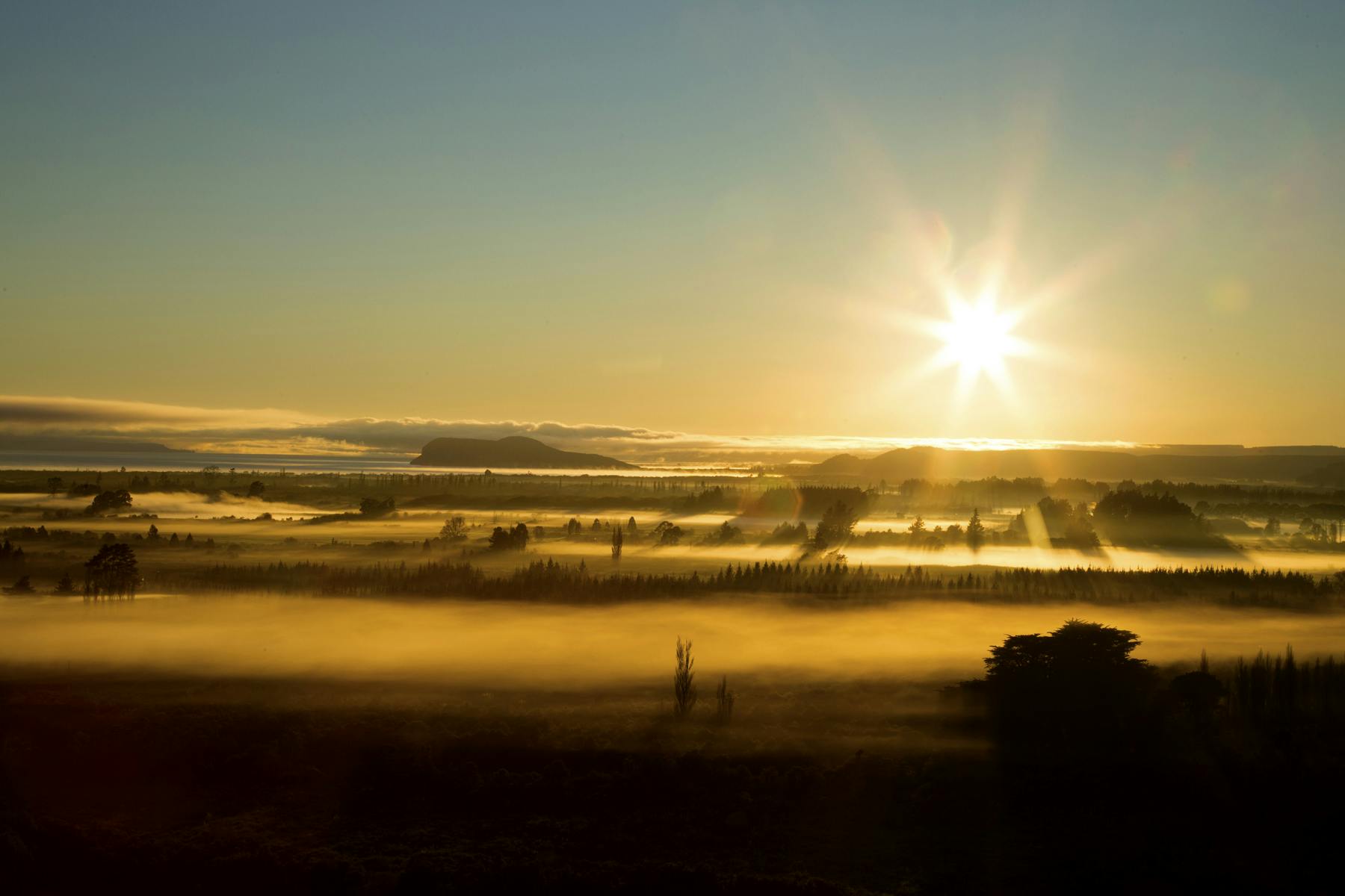 dawn view from chalet eiger