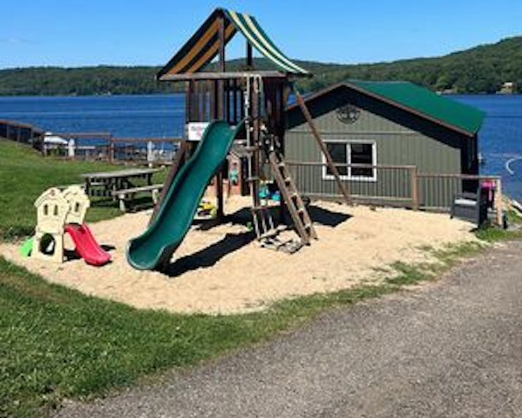 "Kid-Friendly Playground at Dayspring Cottages - Outdoor Fun for Children