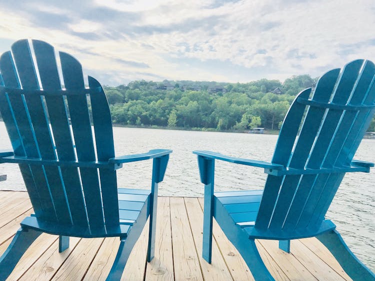 Sit on the dock and enjoy the lake.