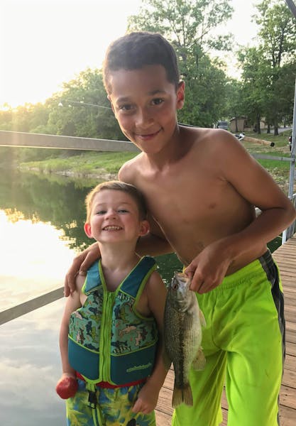 Boys enjoying lake time.