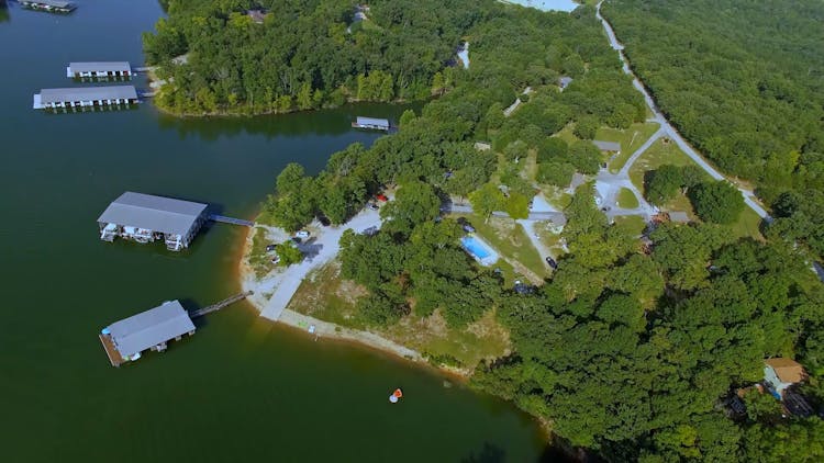 aerial view of Mill Creek Resort.