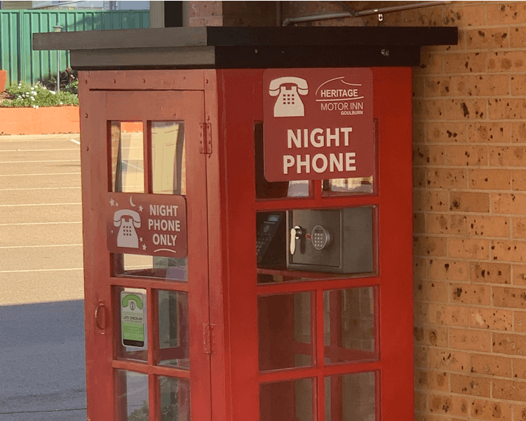Night Phone for 24 hour check-in