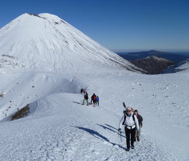 Mount Ngauruhoe on a Guided Winter Hike with Adventure Outdoors.