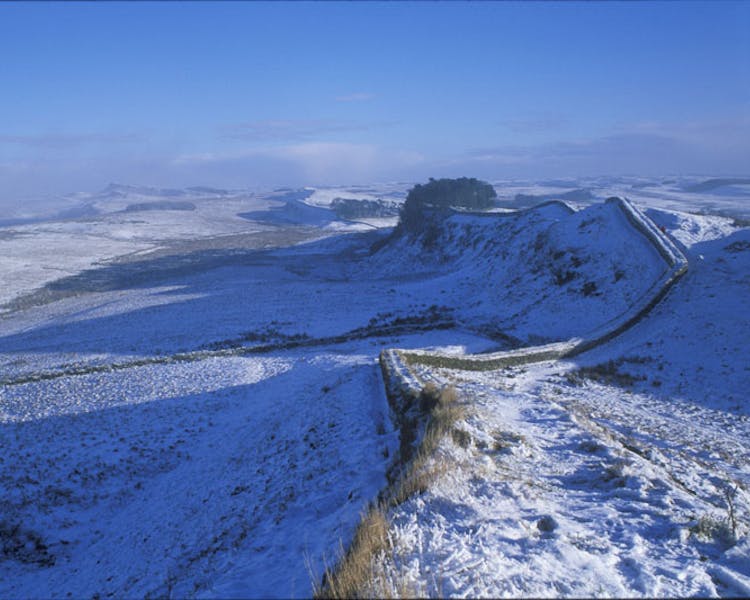 Hadrian's Wall in Winter.