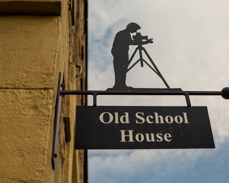 Sign for the Old Schoolhouse Bed and Breakfast in Haltwhistle, Northumberland