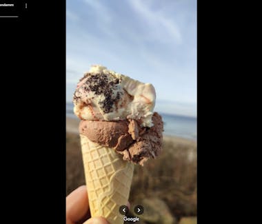 Ein Eis am Strand in Börgerende