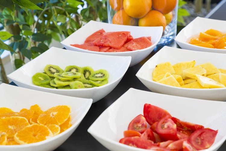 Os pequenos-almoços do Hotel Alcatruz têm fruta fresca.