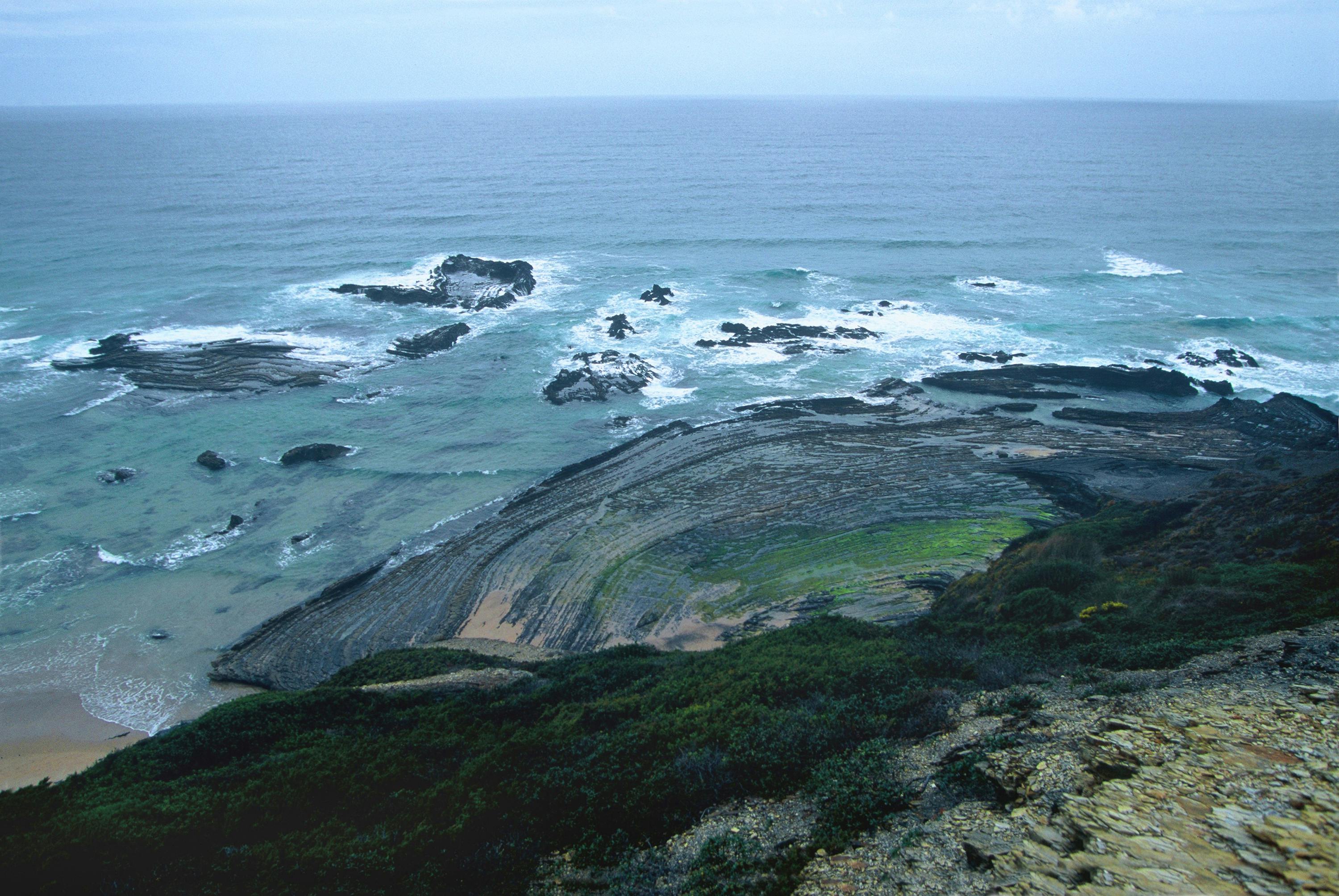 Carriagem Beach. Praia da Carriagem na Costa Vicentina
