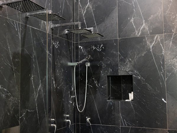 Incredible ensuite with 5 showers and huge bath in Lotus Suite worthy of 5 stars