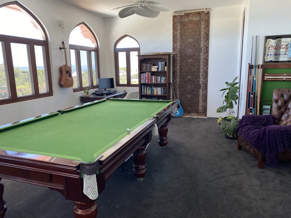 Billards games room, bar & kitchen in this unique boutique hotel, boutique B&B and incredible getaway