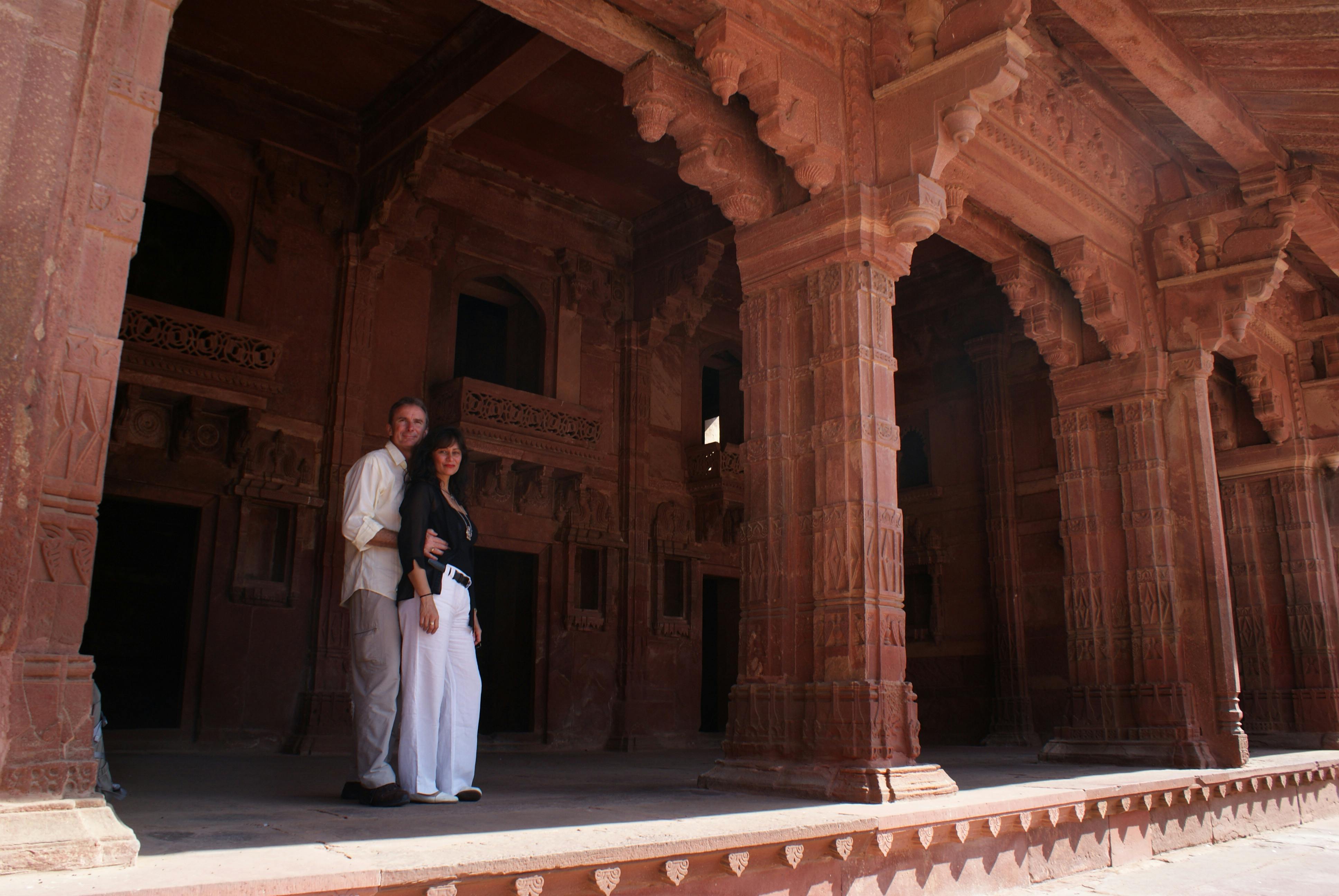 Cliff & Susan in original Jodha Bai Palace in 2010