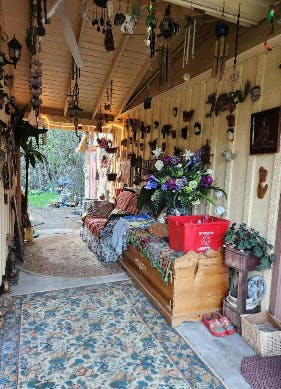 Hallway entry to the room.