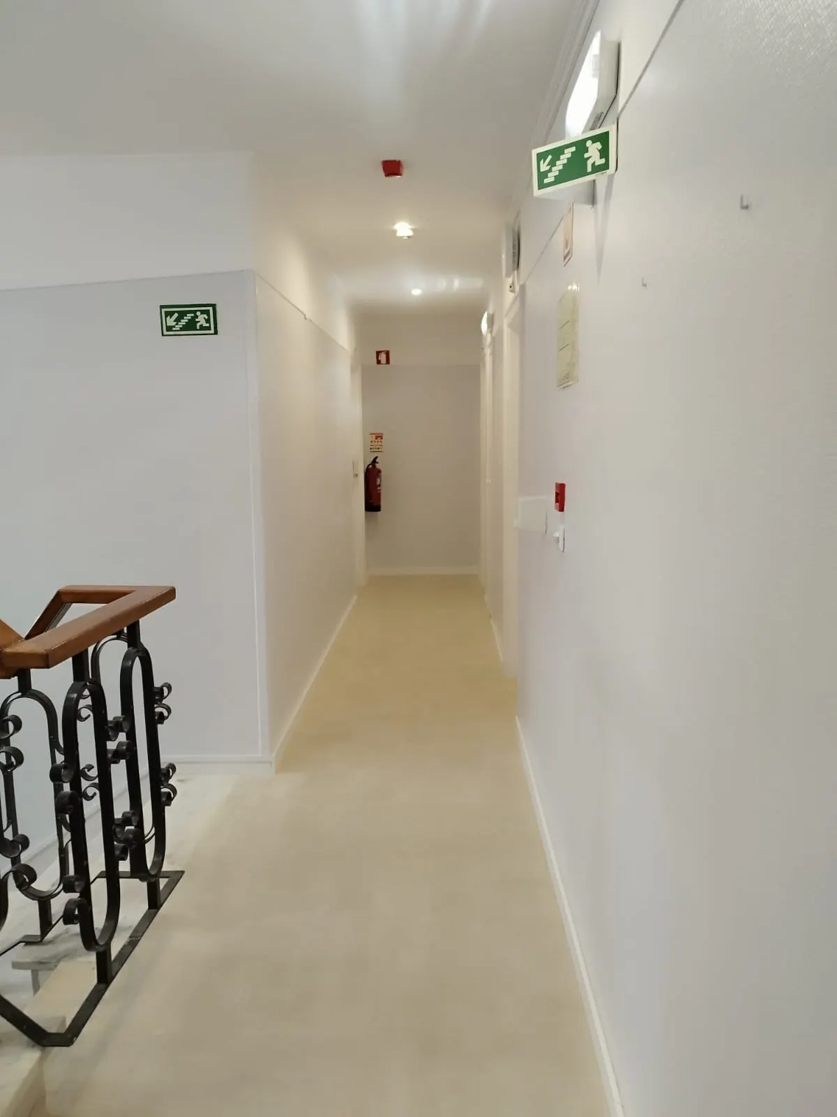 Modern and bright renovated hallway at Hotel Sao Mamede Estoril Riviera