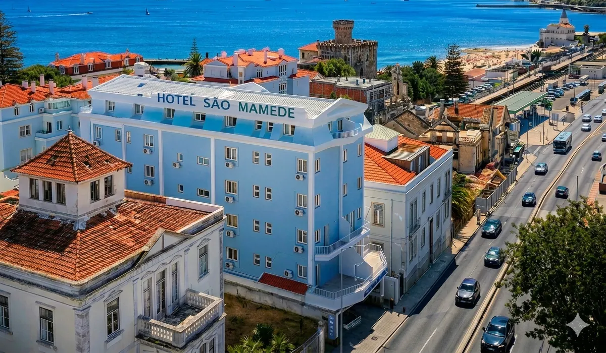 Hotel São Mamede Estoril with panoramic ocean view near Tamariz Beach and Casino