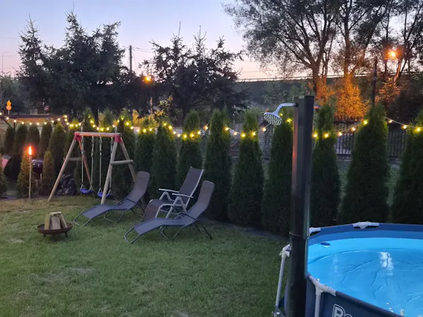 First Floors private garden and pool.