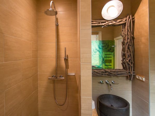 Salle de bains de la Chambre La Naturelle de la résidence des ducs à Dijon