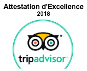 Certificat d'excellence Tripadvisor