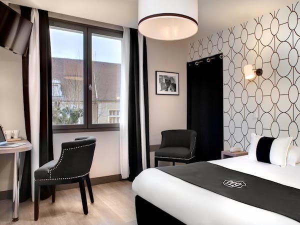 Chambre double n°2 de l'hôtel des ducs à Dijon