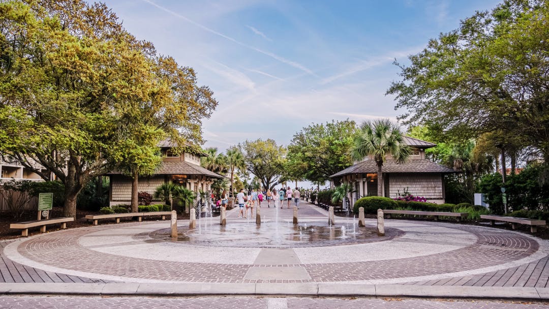 Coligny Beach Park and Water Fountain on Hilton Head Island