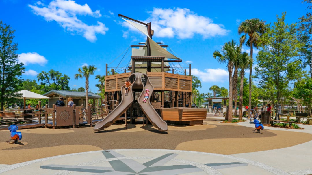 Lowcountry Celebration Park Adventure Playground on Hilton Head Island Pirate Playground