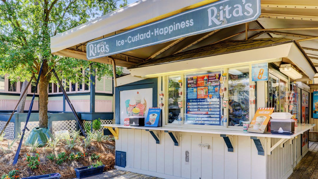 Rita's Ice Stand at Coligny Plaza on Hilton Head Island
