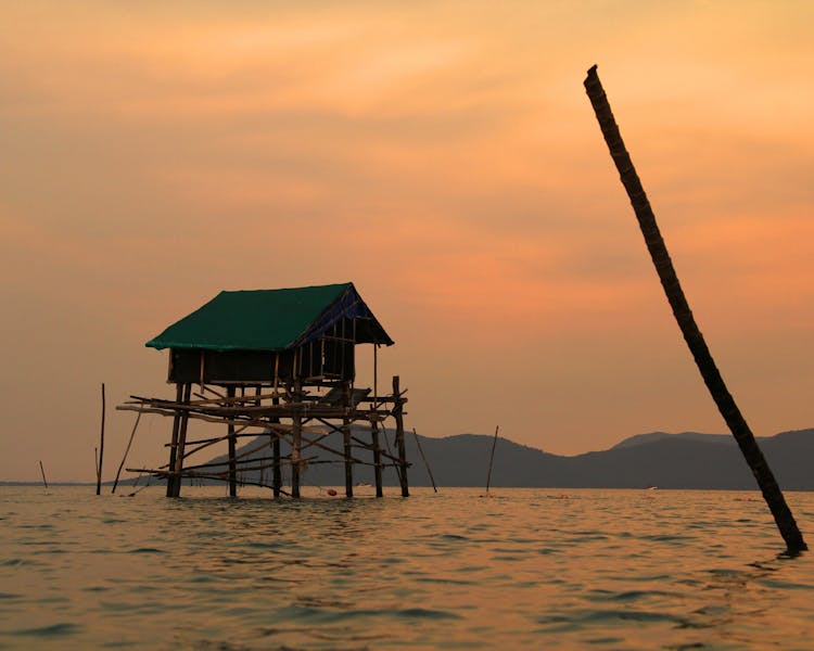 Phu Quoc stilt houses over the water
