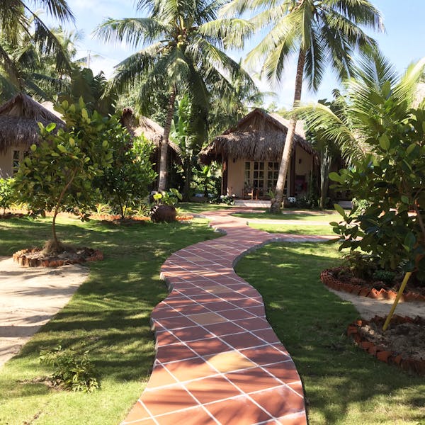 Phu Quoc Resort Garden Pathway at Peppercorn Beach