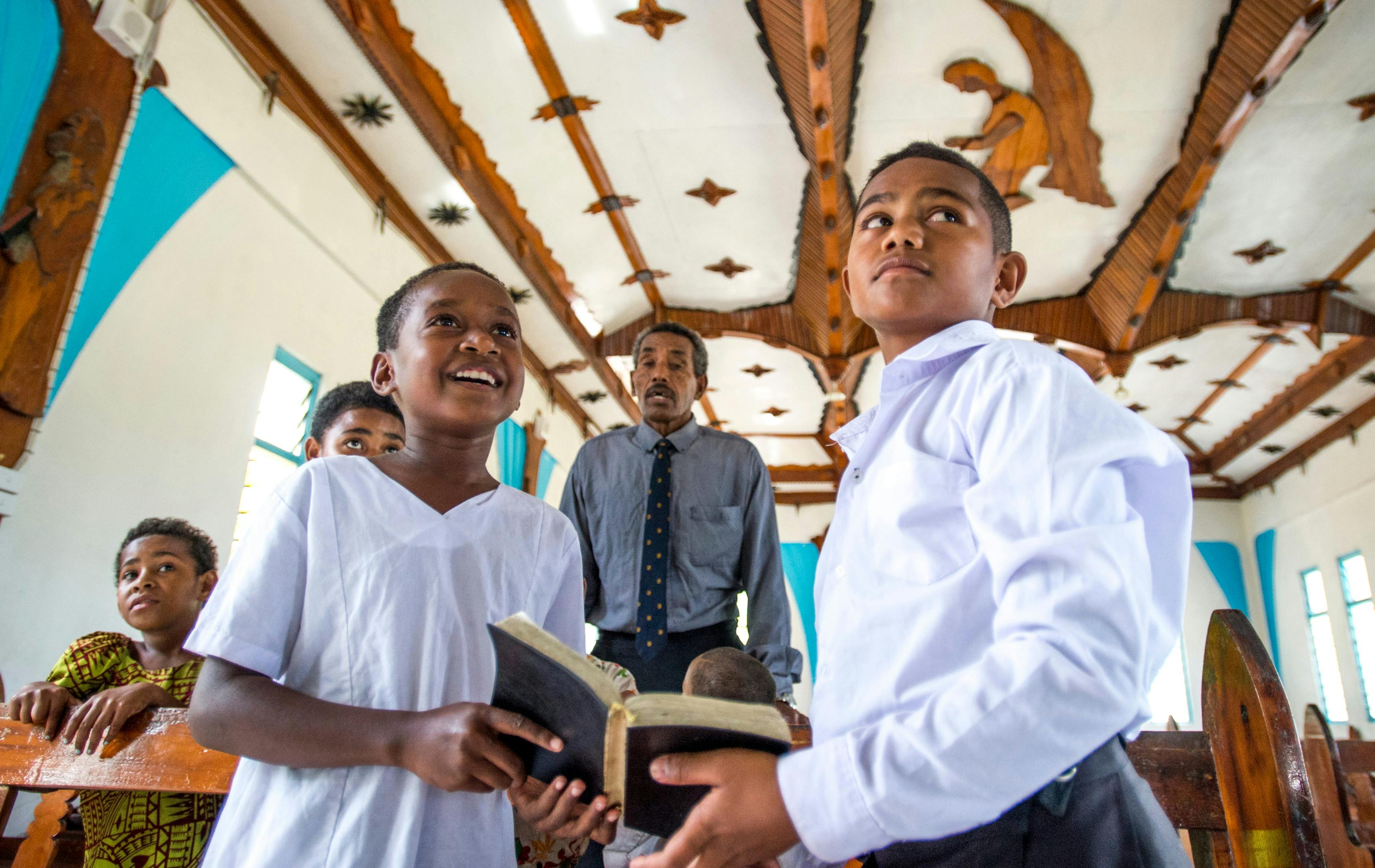 Village visit church