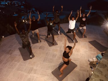 mykonos yoga class training treatment fitness gym