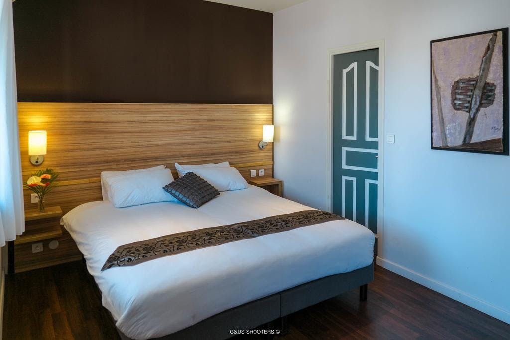 Chambre a l'appart'hôtel Eclipse à Cayenne, room at Eclipse apartment hotel