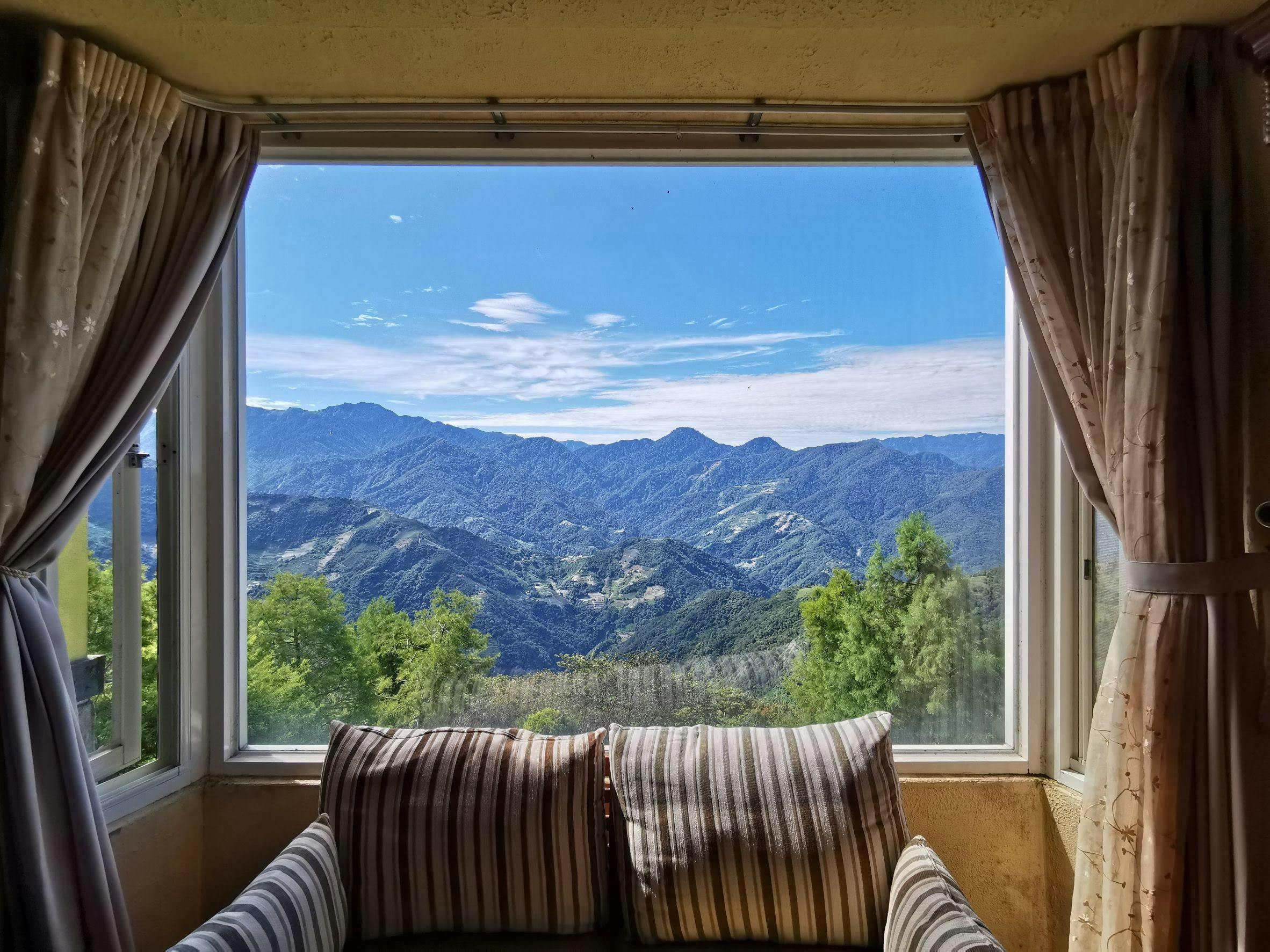 清境民宿清境羊角村四樓觀景雙人景色