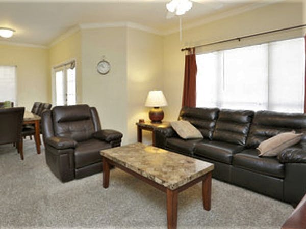 The spacious living room in each reside unit is the perfect place to relax after a long day