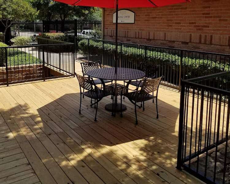 Families will enjoy an outdoor meal on our spacious sundeck at The Reside