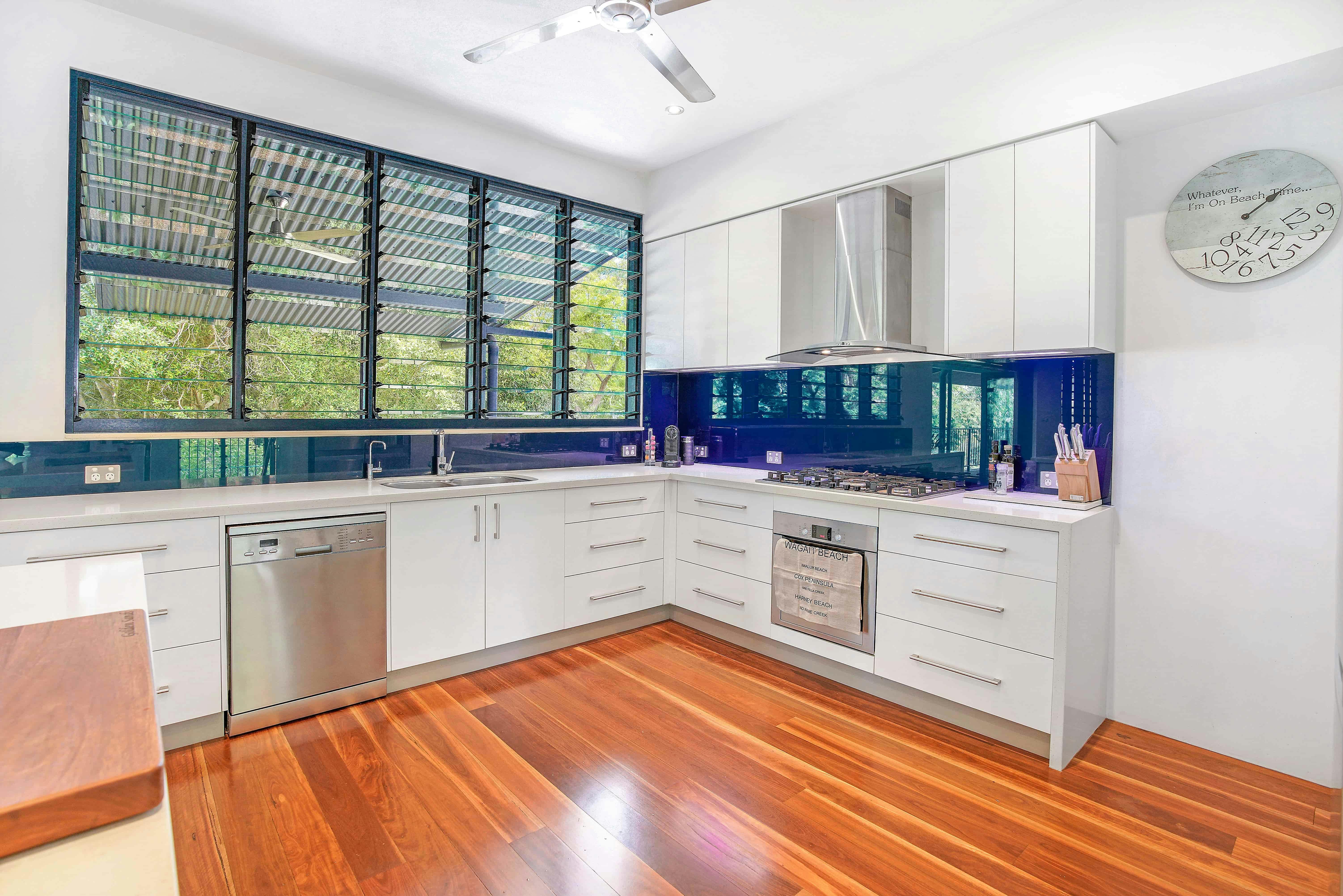 Kitchen with a View at Beach House